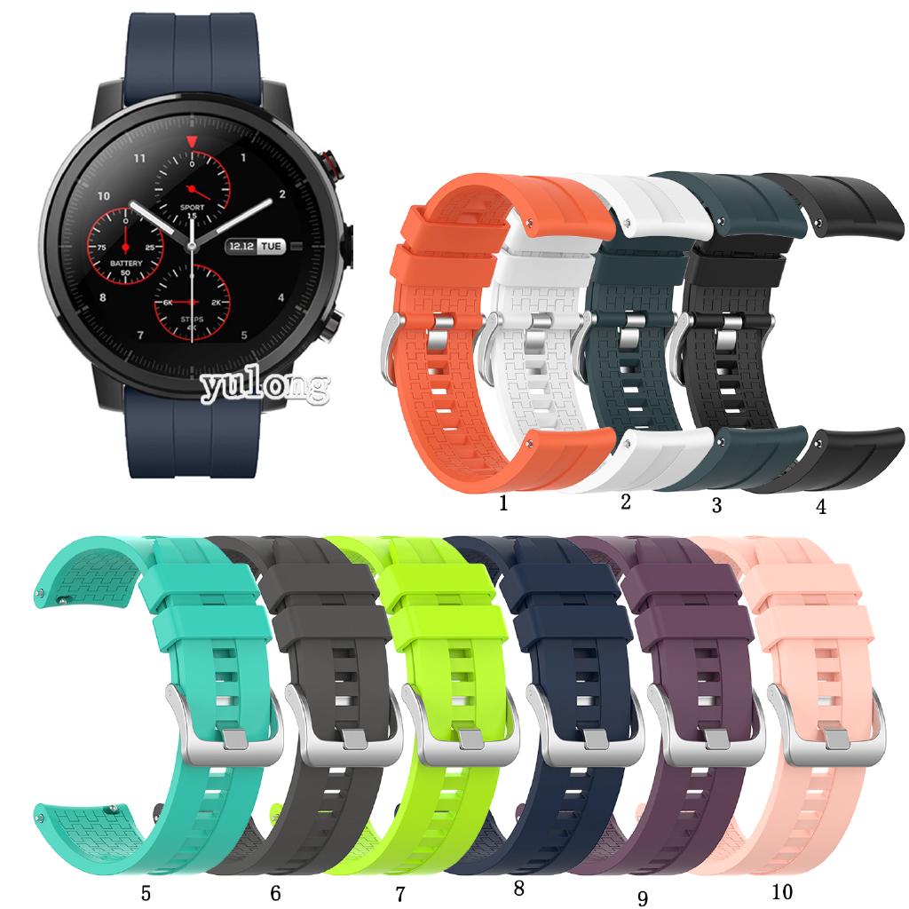 สายรัดซิลิโคนสำหรับ Huami Amazfit Stratos 2 2S 3