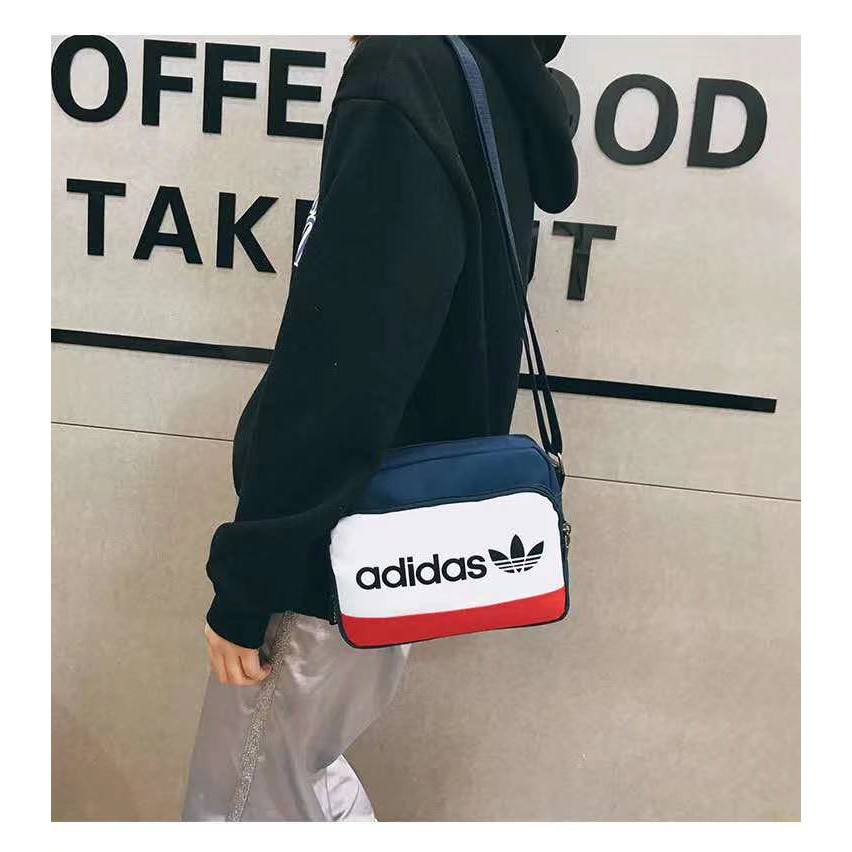 adidasกระเป๋าสะพายข้างแนวทแยงมุมแฟชั่น