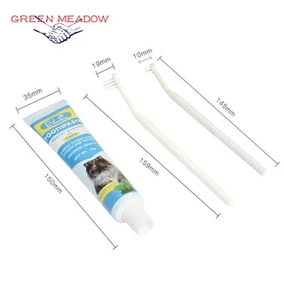 พร้อมส่ง ชุดแปรงสีฟันสัตว์เลี้ยง ชุดทำความสะอาดฟันแมว ยาสีฟันพร้อมแปรง ลดกลิ่นปาก ลดการสะสมของแบคทีเรีย
