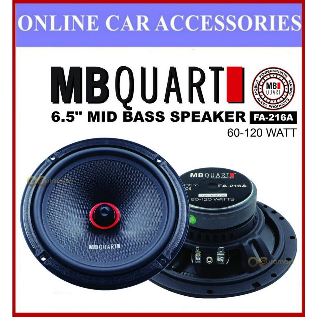 MB Quart 6.5" ลําโพงเสียงกลาง FA-216A FA Series กลางเบส Spk Kereta