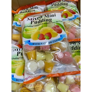 เยลลี่ JELLY  COCON Mixed mini pudding มินิพุดดิ้ง  เยลลี่ผสมวุ้นมะพร้าว รสลิ้นจี่ มะม่วง สตอเบอรี่ ฮันนี่เลม่อน 375กรัม