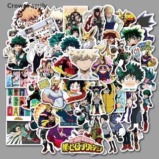 (Crownfamily) สติกเกอร์ ลายการ์ตูนอนิเมะ My Boku No Hero Academia สําหรับตกแต่งกระเป๋าเดินทาง แล็ปท็อป สเก็ตบอร์ด 50 ชิ้น