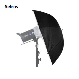 selens 33 in 84 ซม. อุปกรณ์ซอฟท์บ็อกซ์สีดําสีเงินสําหรับใช้ถ่ายภาพในสตูดิโอ