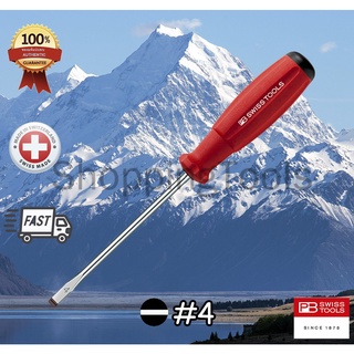 PB Swiss Tools ไขควงปากแบน ด้ามยาง รุ่น PB 8100 กันลื่น กันไฟ ของแท้ 100%