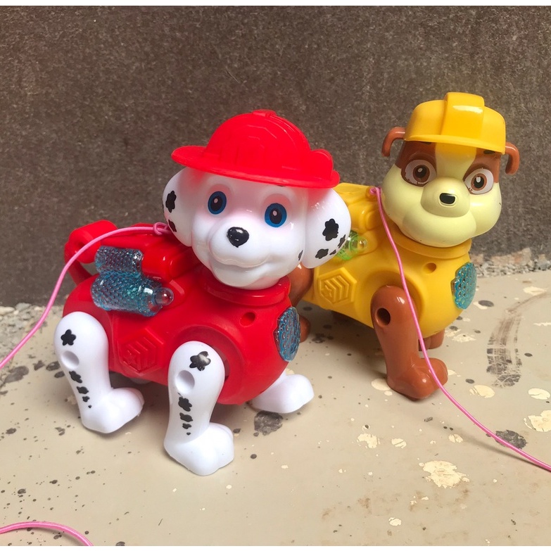 น้องหมา paw patrol พาวพอลโทล มีสายจูง เดินได้ มีไฟ มีเสียง ตุ๊กตาหมา ของเล่นลากจูง ของเล่นเด็กเล็ก ของเล่นมีเสียงดนตรี