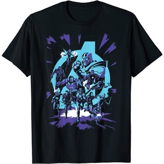 เสื้อยืด Marvel Avengers Endgame Super Heroes vs Thanos T-Shirt