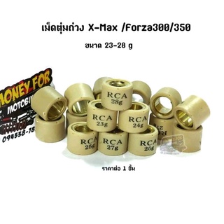 เม็ดตุ้มถ่วง X-Max /Forza300-350 ราคาต่อ 1 ชิ้น 23-28 g ยี่ห้อ RCA