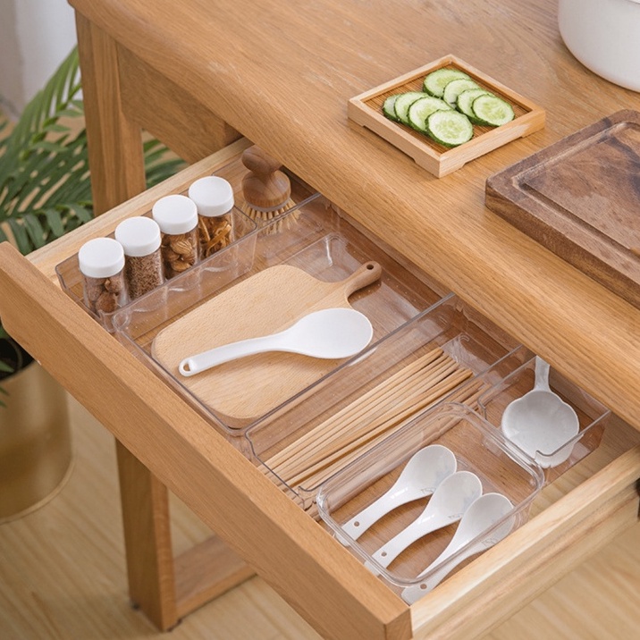 Aesthetic Transparent Drawer Organizer