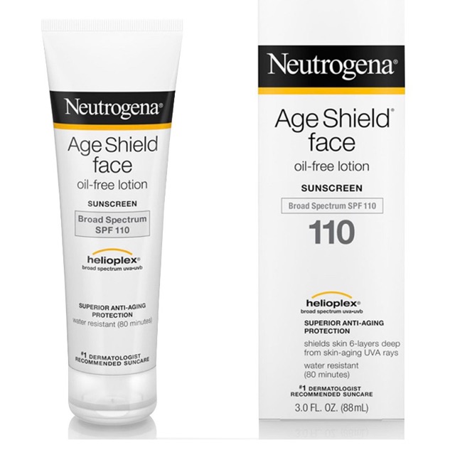 Neutrogena Age Shield™ Face Lotion Sunscreen Broad Spectrum SPF 110 ขนาด 88กรัม