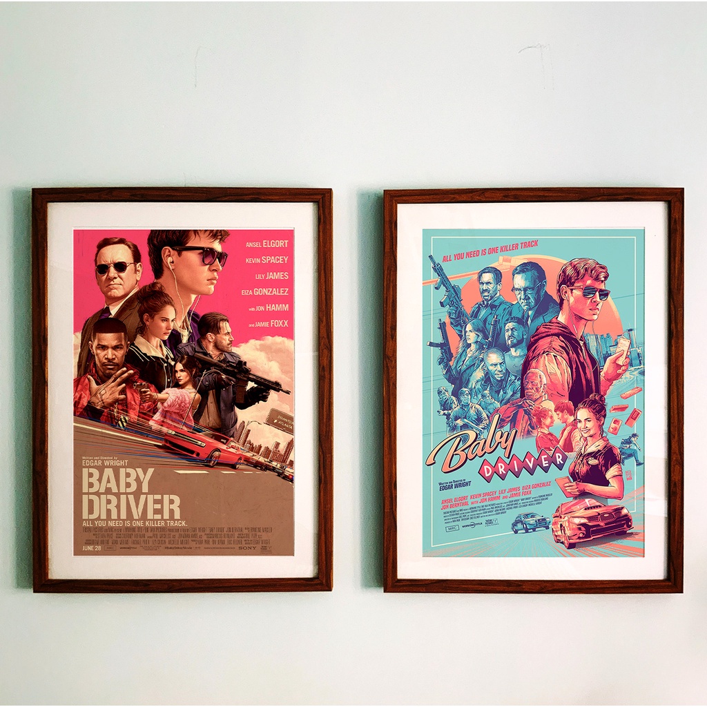 Baby Driver (2017) Poster : Ansel Elgort, Lily James ขนาด 33x48 cm