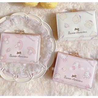 กระเป๋าสตางค์ Sanrio Character งานชนช็อปมีช่องใส่เหรียญ ใส่บัตร