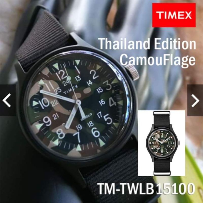 นาฬิกา Timex Thailand Edition TM-TWLB15100  สายผ้าไนล่อน สีดำ