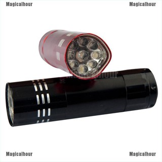 Magicalhour Mini Aluminum UV Ultravlolet LED Flashlight Black light Torch Light Lam Fashion