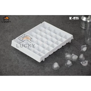 LUCKY HOME ถาดทำน้ำแข็ง 35 ช่อง K-035 ขนาด: ( กว้าง x ยาว x สูง ) 20 x 25.2 x 3.8 cm