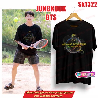 !! เสื้อยืด พิมพ์ลาย Kpop JUNGKOOK ROCK IN THE SOOP2 SK1322 UNISEX