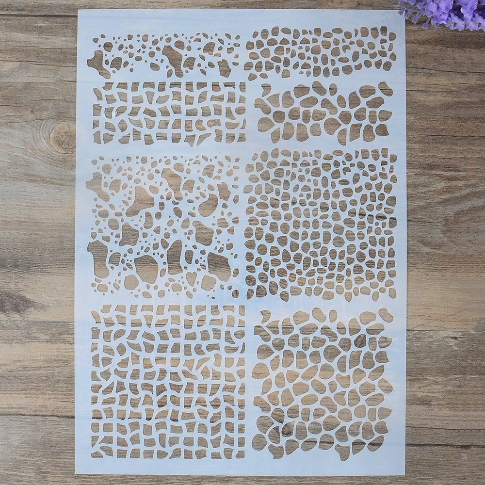A4 DIY Craft Stencil สําหรับ Scrapbooking ภาพวาดอัลบั้มการ์ดผนัง