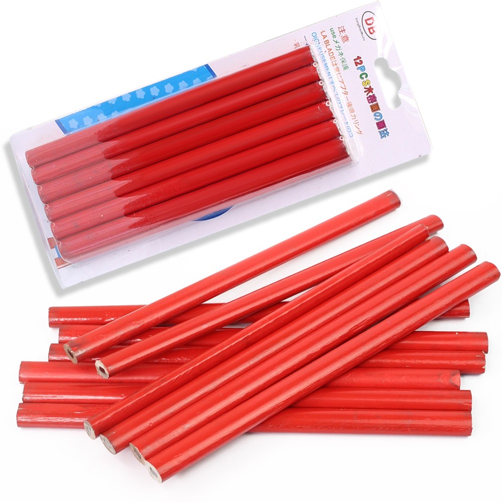 ดินสอช่างไม้ ดินสอเขียนไม้ (1 แพ็ค12ชิ้น) รุ่น Construction-repair-engineer-pencil-05a-Boss
