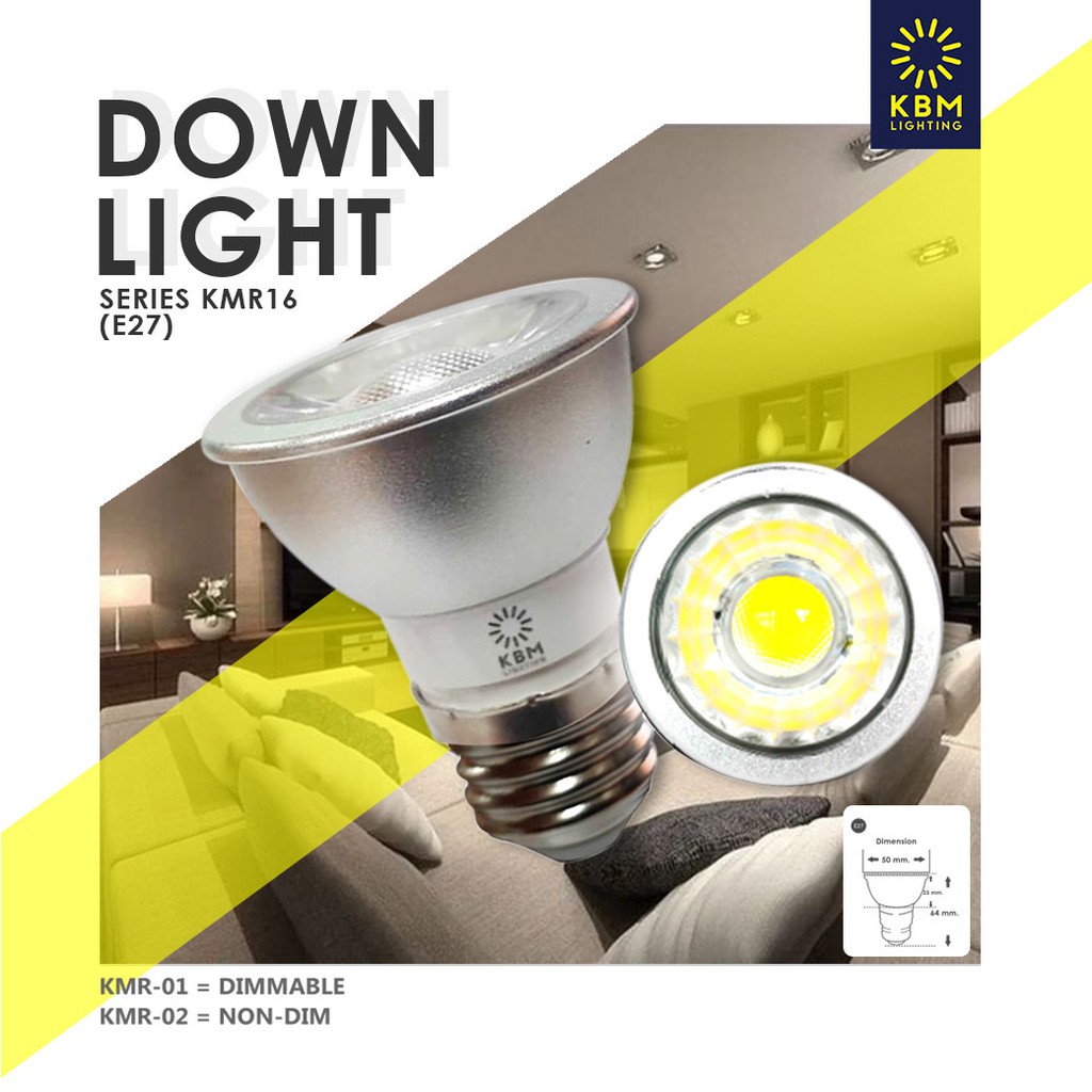 โคมไฟดาวน์ไลท์ โคมไฟแบบส่องลง โคมไฟฝังฝ้า downlight  downlight luminair ขั้ว E27 by KBM LIGHTING KMR