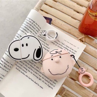 พร้อมส่ง⚡️ AirPods Gen1 - Gen2 - Pro เคสแอร์พอด snoopy &amp; charlie ( i9s, i11, i12 ) สนู๊ปปี้ &amp; ชาร์ลี เคสซิลิโคน