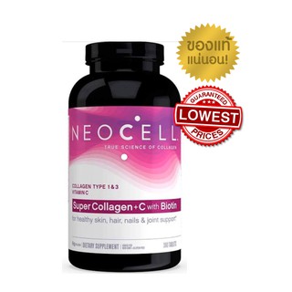 Neocell  นีโอเซลล์ Super Collagen + C biotin Plus 90/360เม็ด