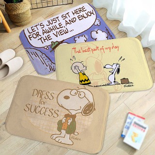 พรมลาย Snoopy กันลื่น สำหรับใช้ในห้องน้ำ