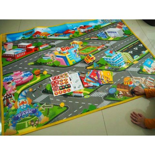 ของเล่นเด็ก CITY PLAY MAT พร้อมเสื่อขนาดใหญ่