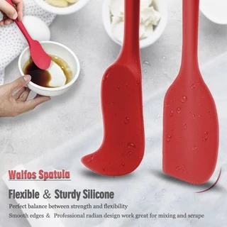 Walfos 5 Pcs. / Set Non-Stick Silicone Spatula Baking Pastry Heat-Resistant Kitchen Utensil Cooking Tool