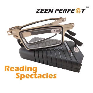 แว่นสายตาพับได้ ZEEN PERFECT รุ่น Flat Slim Fit, Foldable reading glasses with case, Flat Optical Lens