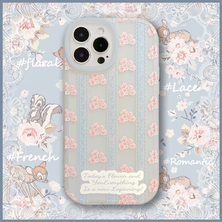 เคสโทรศัพท์มือถือ ลายดอกไม้ ลูกไม้ โรแมนติก สําหรับ iphone case se 2022 xs 7 8 plus XR 11 12 13 pro max