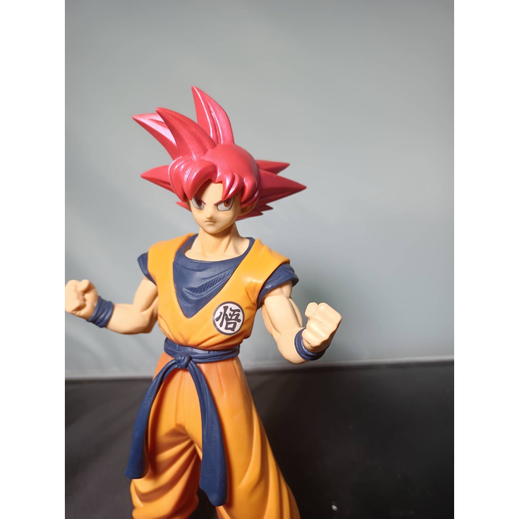 สิสินค้ามือสองญี่ปุ่น Dragon Ball Broly Chokoku Buyuden Super Saiyan God Goku figure โมเดล ของแท้นำเข้าจากญี่ปุ่น 0927F2