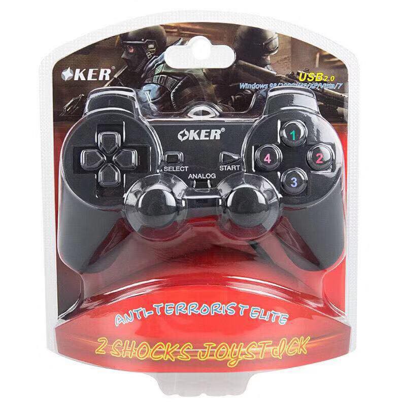 OKER Dual Shock Joystick USB U-706 (เล่นfifaได้จร้า)