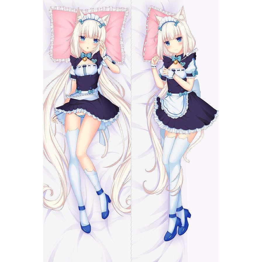 Game Nekopara Chocola Vanilla Hugging Body Pillow Cover Case