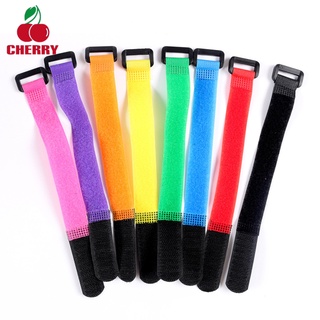 FS 4pcs Nylon Strap Magic Sticker With Buckle Fishing Lure Pole Rod  Binding  Strap