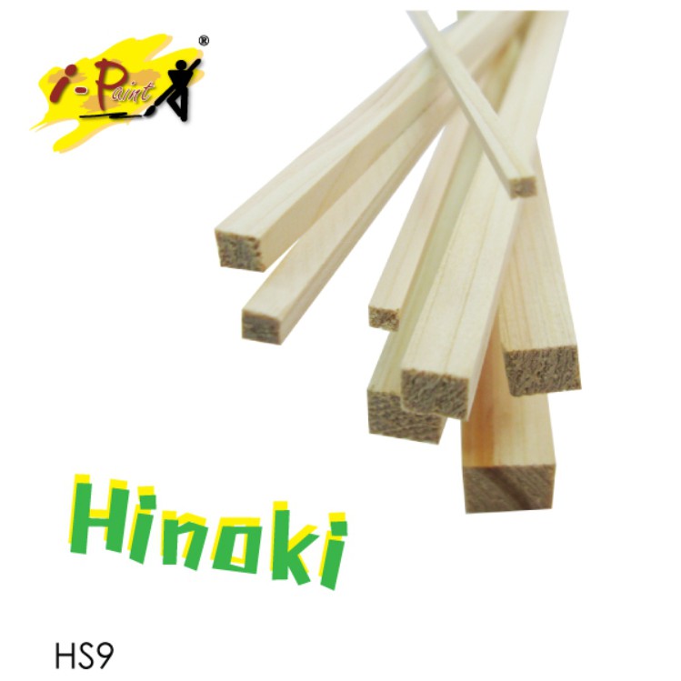 ไม้ฮิโนกิ ชนิดเสาเหลี่ยม Hinoki Stick ขนาด 1-4 มิล