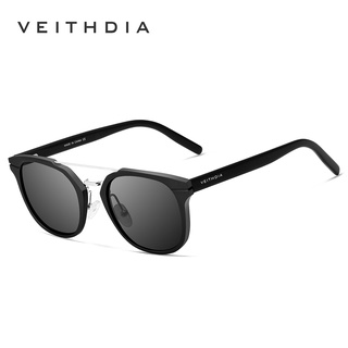 [พร้อมกล่อง] Veithdia 6392 แว่นตากันแดด เลนส์โพลาไรซ์ กรอบนักบินย้อนยุค ตกปลา เดินทาง กลางแจ้ง แว่นตากันแดด