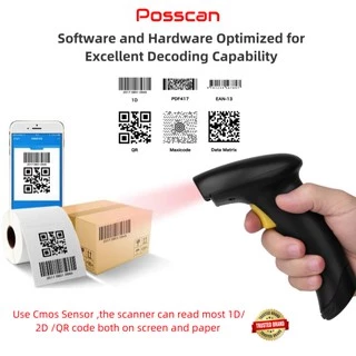 Loyverse SY-CH300เครื่องแสกนอ่านบาร์โค๊ด QRCODE 1D+2D ราคาประหยัด CCDประสิทธิภาพสูง รวดเร็ว แม่นยำ