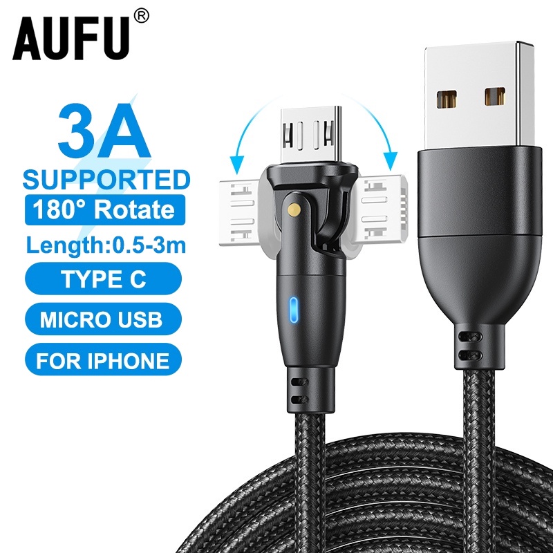 1. #สายชาร์จเร็ว
2. #สาย Type-C
3. #Quick charger 3.0
4. #หมุนได้ 180 องศา
5. #ไฟ LED