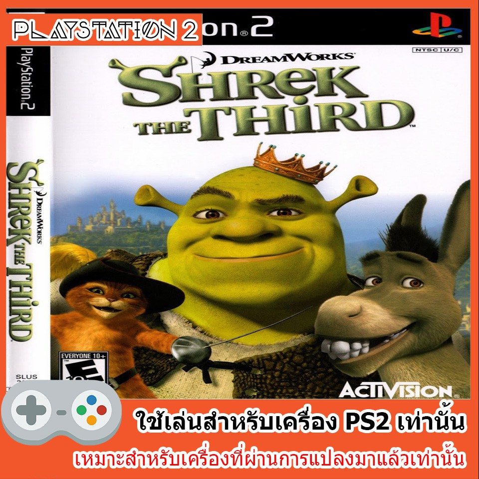 แผ่นเกมส์ PS2 - DreamWorks Shrek - SuperSlam (USA)