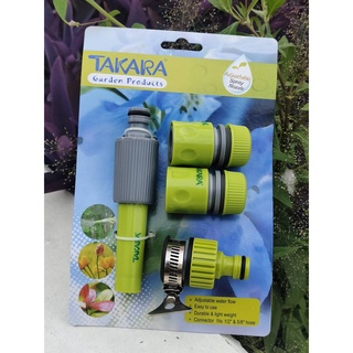 TAKARA รุ่น DGT2001 หัวฉีดน้ำ มาตรฐาน  พร้อมอุปกรณ์สำหรับต่อสายยาง สำหรับ ล้างรถ รดน้ำต้นไม้