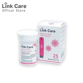 Link Care เครื่อง 4-in-1 แผ่นตรวจเฮโมโกลบิน (25 ชิ้น)