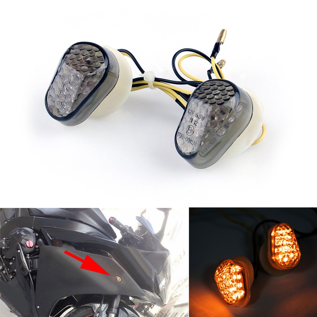 ไฟเลี้ยว LED สำหรับ Yamaha YZF R1 R6 R6S R3 FZ1S FZ6S FZ6R XJ6 MT-03 FZ8 FZ10