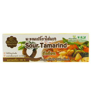 ดวงทองมะขามเปรี้ยวใส่แกงชนิดก้อน 120กรัม Duangthong sour tamarind paste with curry cubes 120 grams