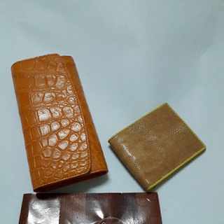 crocodile  wallet กระเป๋าสตางค์จระเข้1299 set 2 pcs