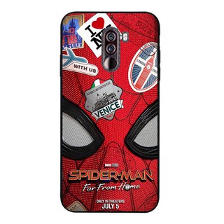 xiaomi mi 2 6x8 9 se pocophone f 1 lite july spiderman เคสซิลิโคนนิ่มสีดํา