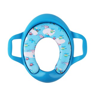 ฝารองนั่งเด็กเสริมฟองน้ำ MOYA PM258-D48 สีฟ้าKID CUSHION TOILET SEAT PM258-D48