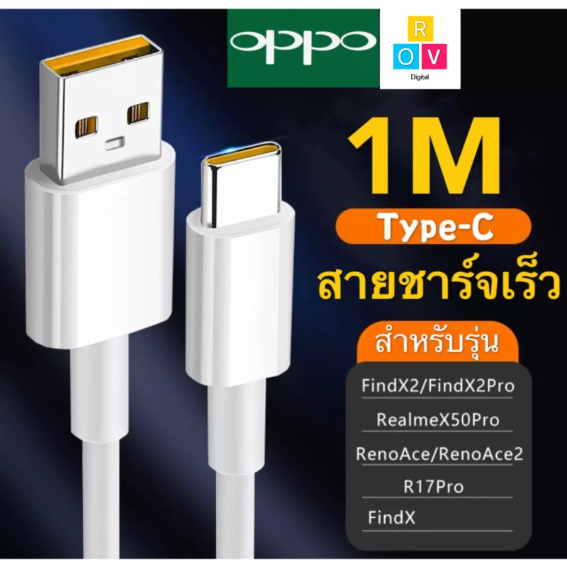 สายชาร์จ OPPO SUPER VOOC ใช้ได้กับ TYPE-C