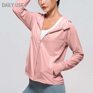 Daily Use Womens Sun Protection Jacket UV Proof Long Sleeve Cooling Breathable Clothing for Summer Pink