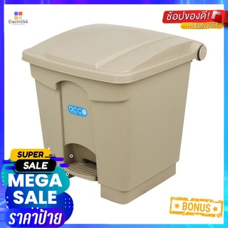 ถังขยะเหยียบเหลี่ยม ACCO V018051 ขนาด 30L สีเทาSQUARE DUSTBIN PEDAL ACCO V018051 30L GREY