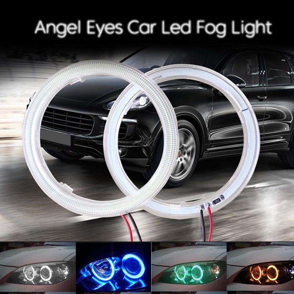 1pcs LED Angel Eyes Halo Ring Headlight Daytime Running Light DRL 12V 60-120mm Car Motorcycle Headlight  Accessories