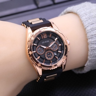 นาฬิกาข้อมือ GUESS RUBBER CRONO OFF Active Date ขนาด 3.6 ซม. สําหรับผู้หญิง